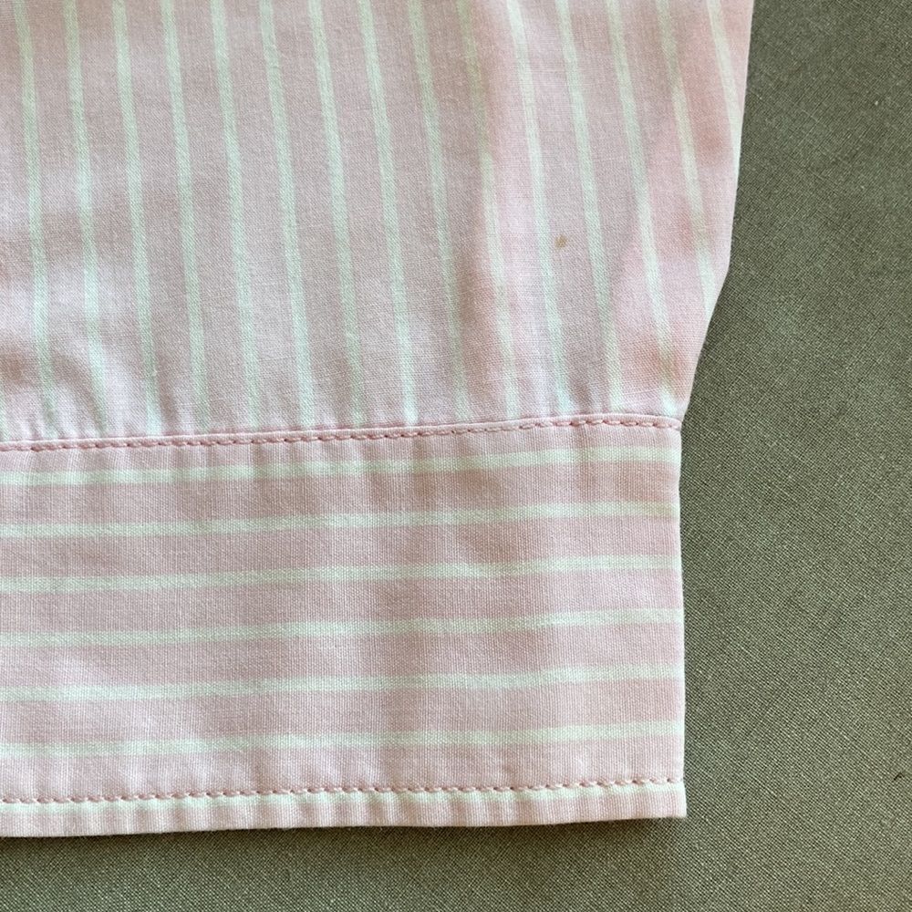 Seidensticker Womens Size 8 Pink Striped Button Front Shirt Size 42 - Picture 13 of 14